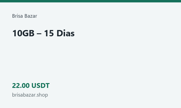 10GB – 15 Dias · 22 USDT
