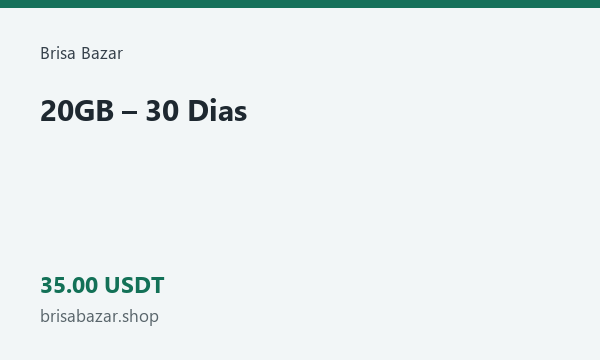 20GB – 30 Dias · 35 USDT